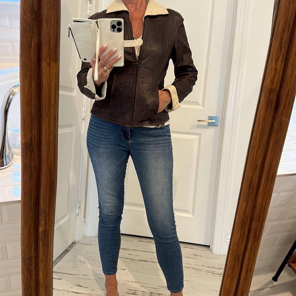 Genuine leather jacket purchased in Florence, Italy!